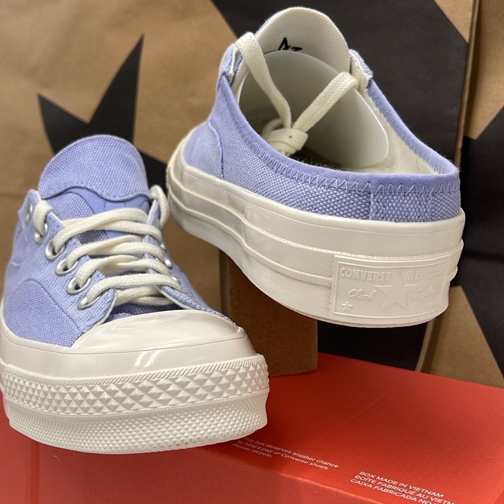 Converse WMNS Chuck 70 Mule 'Serene Sapphire' A00539C Lavender Sneakers - Picture 12 of 16